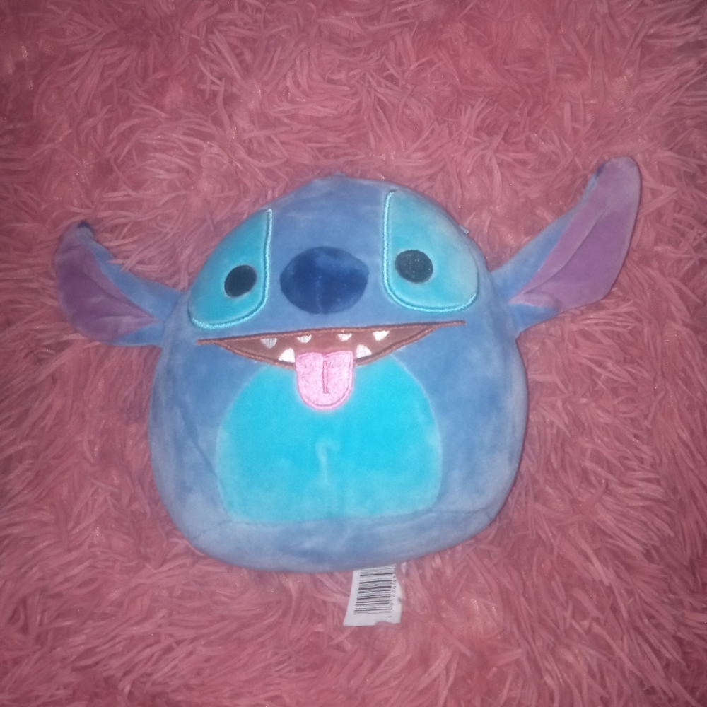 Blue and Purple LILO AMD STICH Plush Pillow